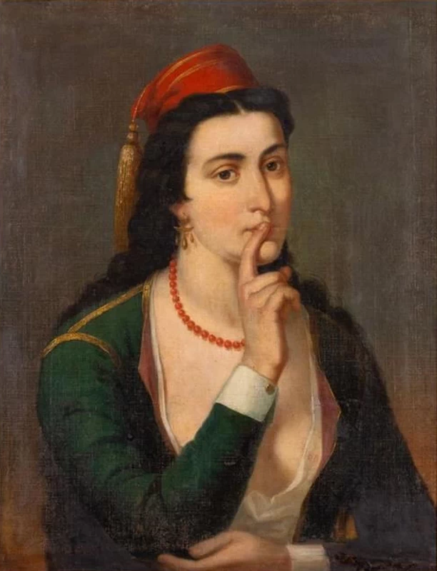 Retrato de mulher italiana